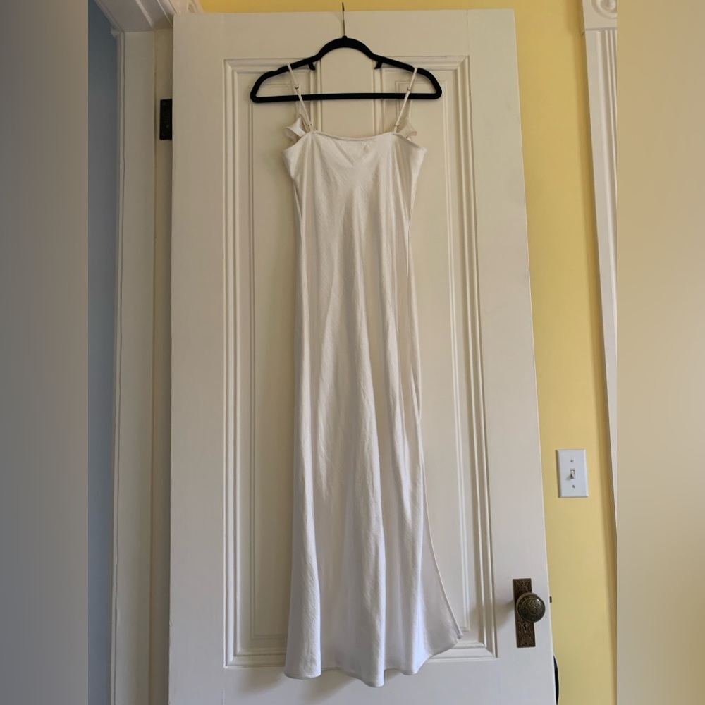 Open Edit Cowl Neck Satin Slipdress - Picture 3 of 3